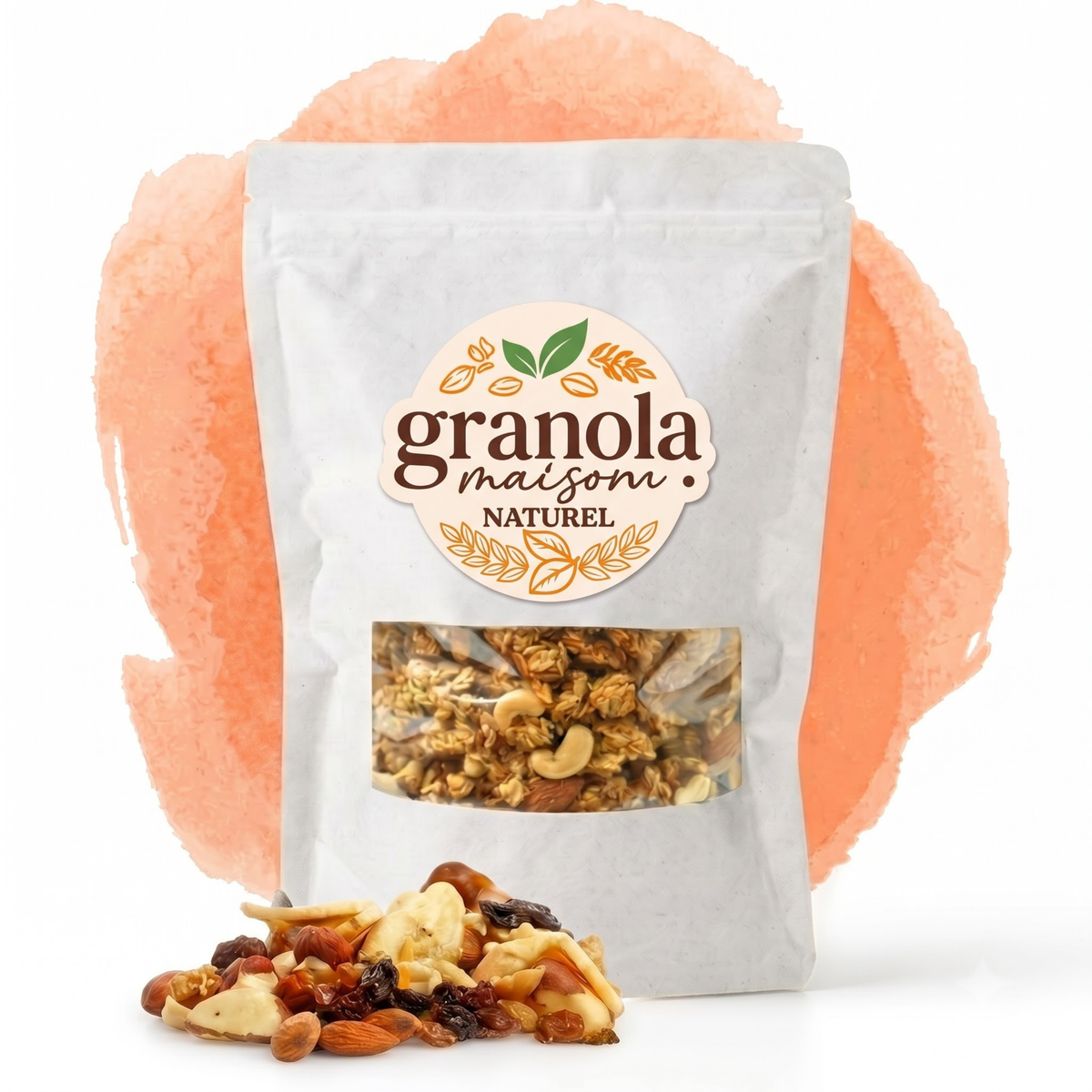 Pack Découverte (1 sachet, 500g) — Granola Artisanal Maroc, Sans Sucre