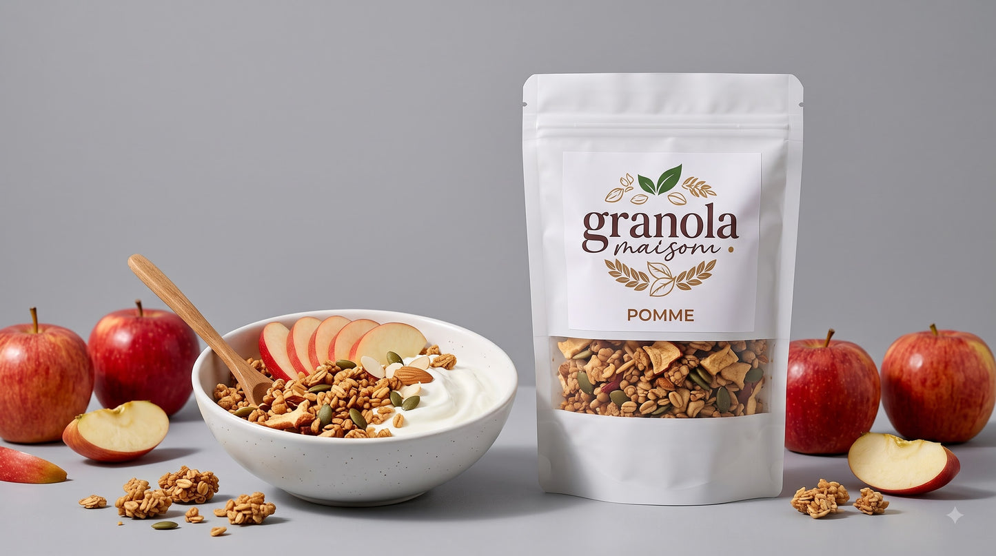 Granola Pomme Cannelle Artisanal - 100% Naturel