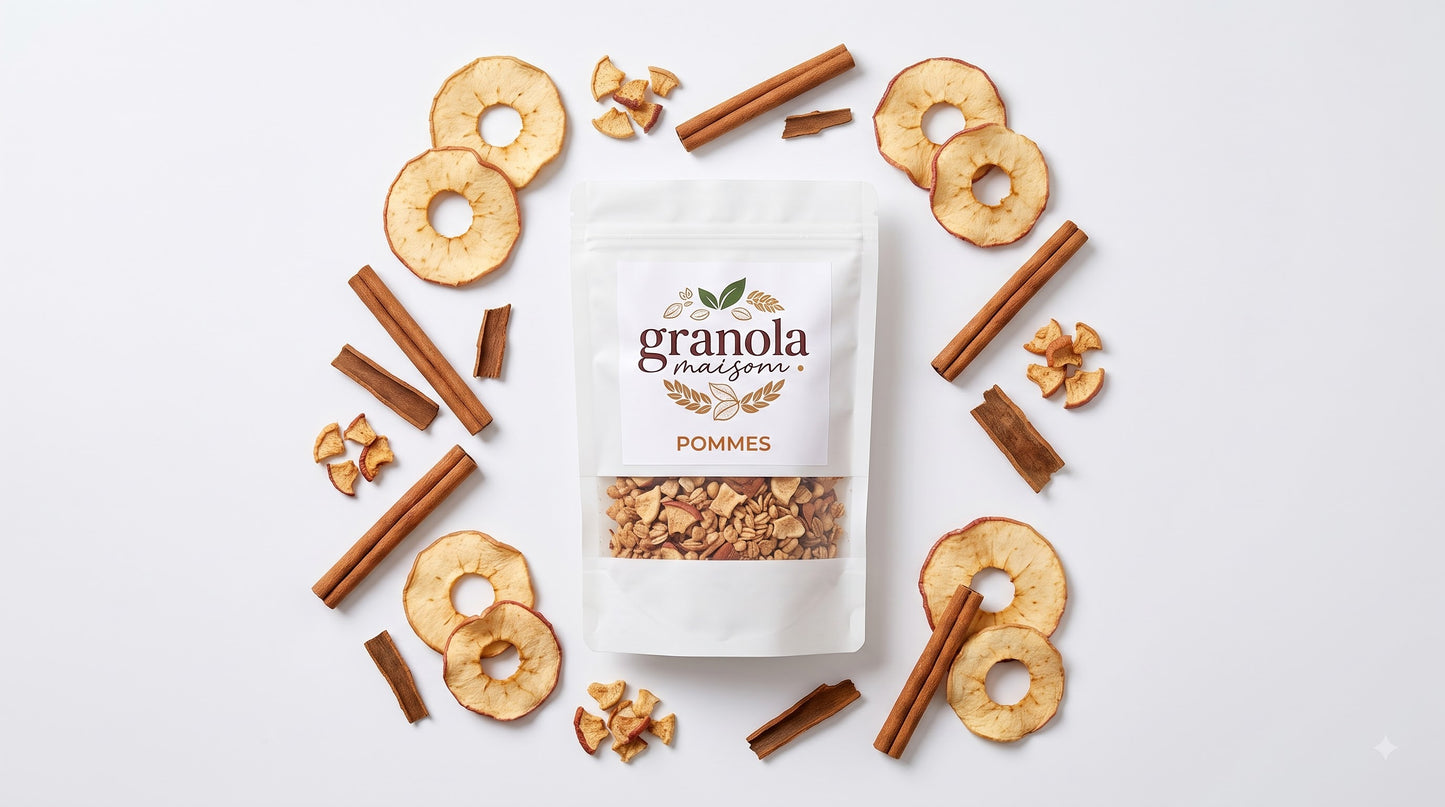 Granola Pomme Cannelle Artisanal - 100% Naturel
