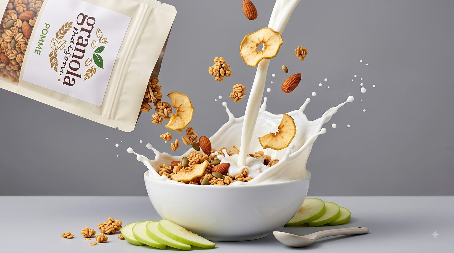 Granola Pomme Cannelle Artisanal - 100% Naturel