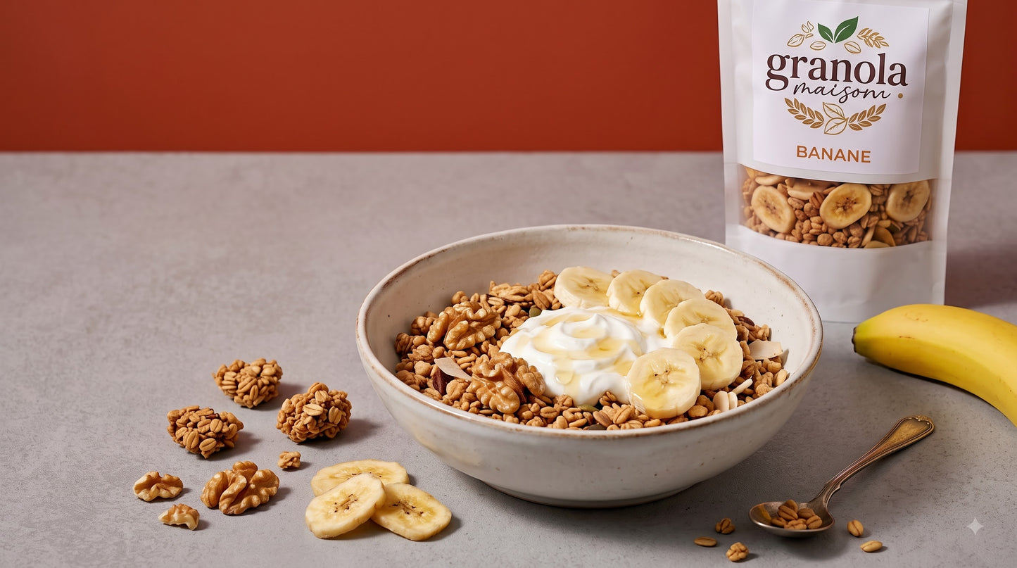 Granola Banane Artisanal - 100% Naturel