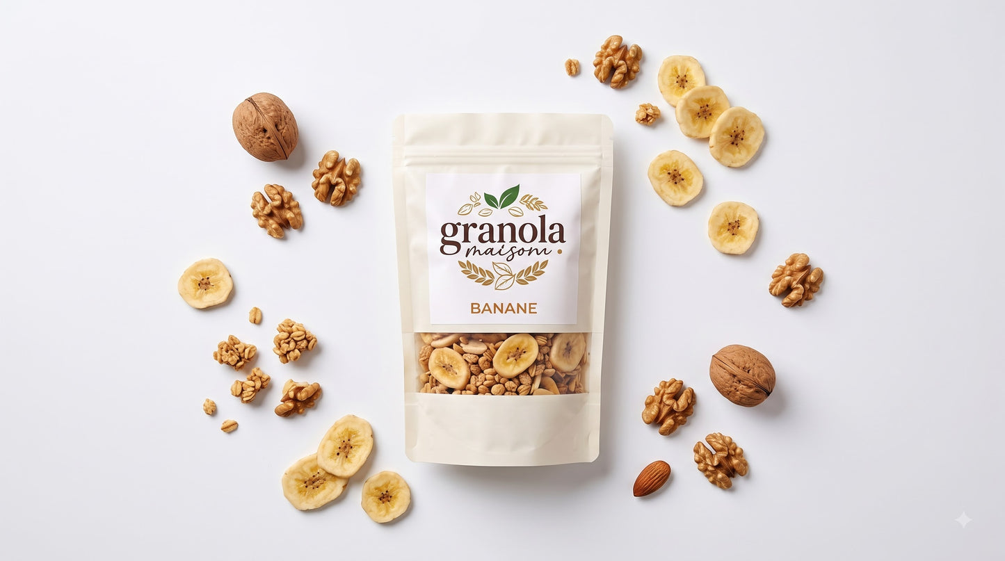 Granola Banane Artisanal - 100% Naturel