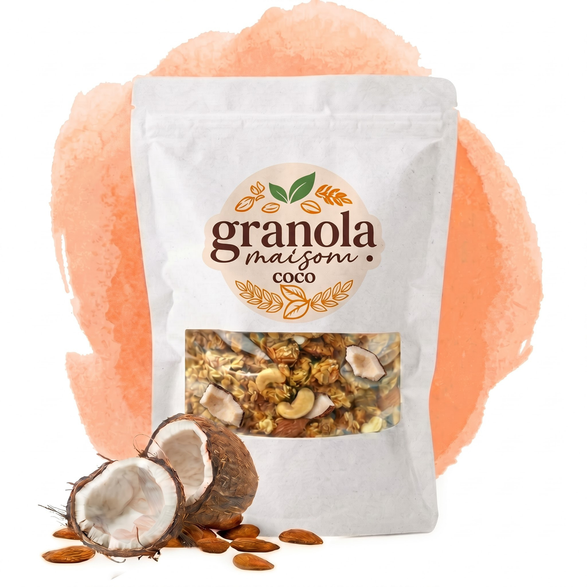 Granola coco artisanal 1kg – Granola Maison Maroc
