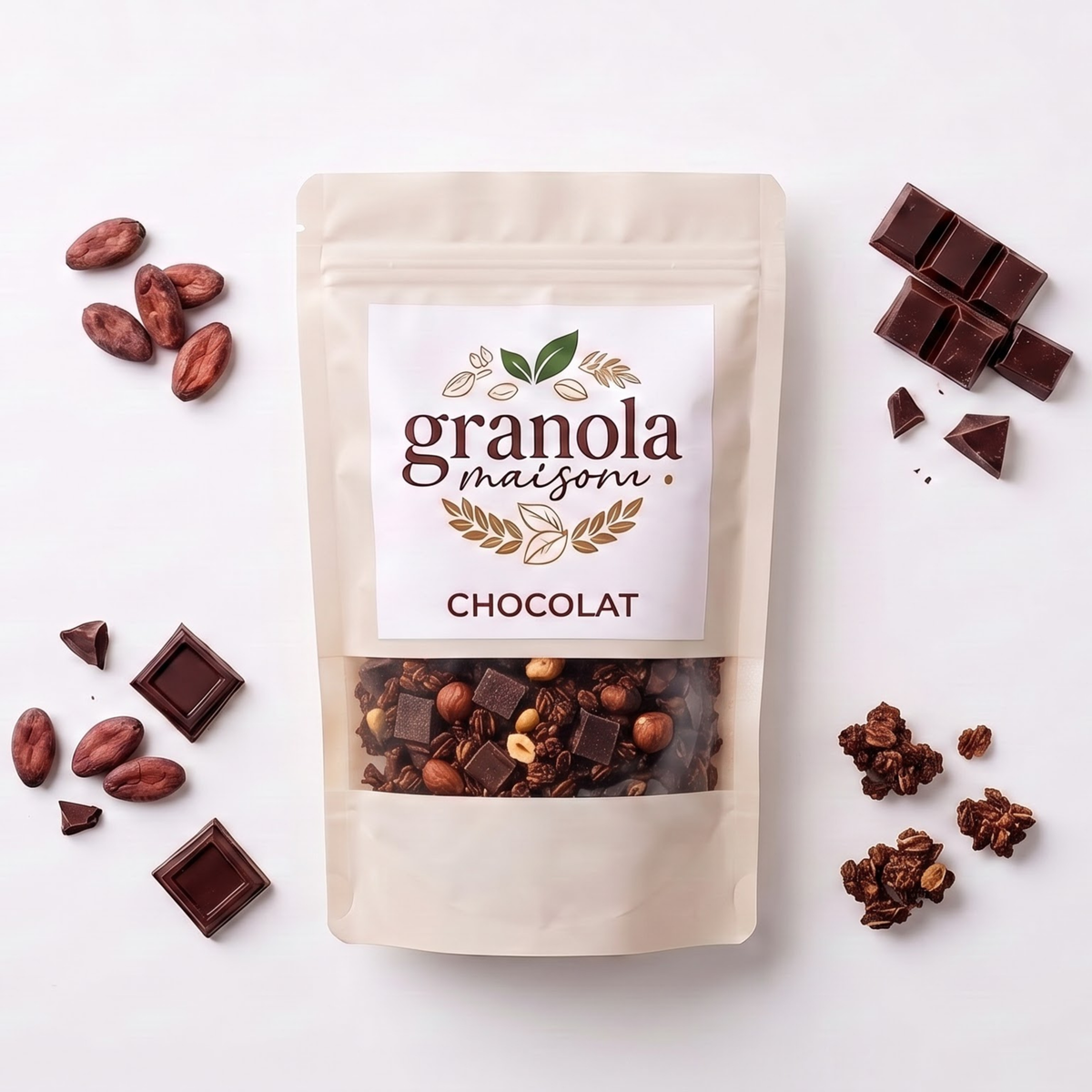 Granola au chocolat artisanal 1kg – Granola Maison Maroc – photo 3