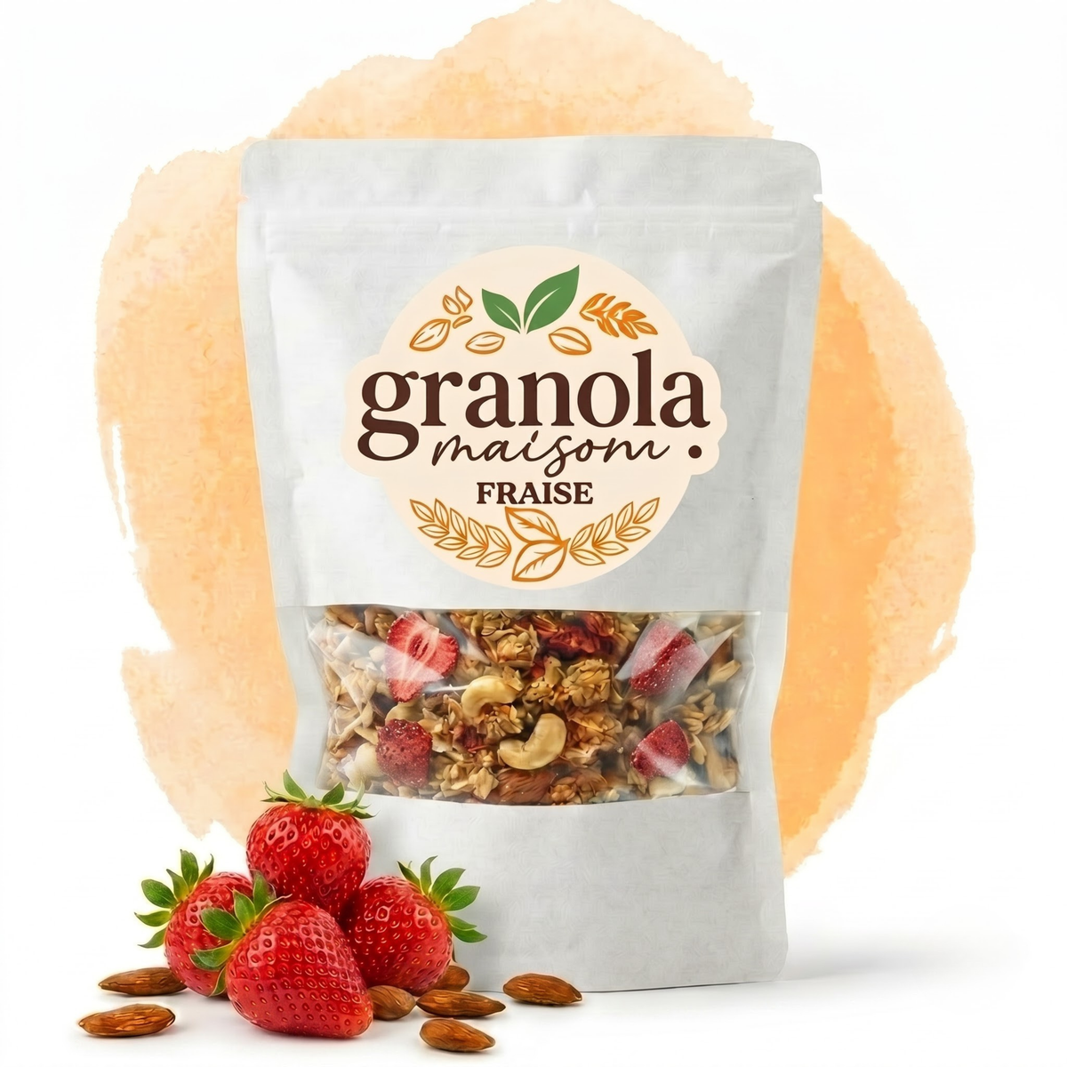 Granola à la fraise artisanal 1kg – Granola Maison Maroc
