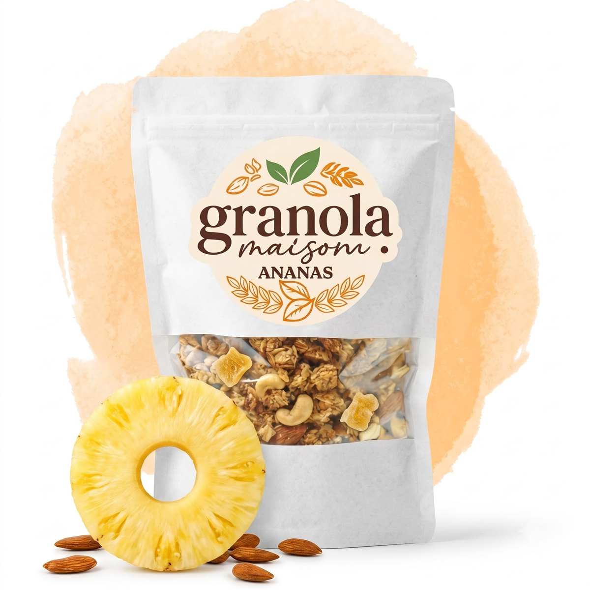 Granola ananas artisanal 1kg – Granola Maison Maroc