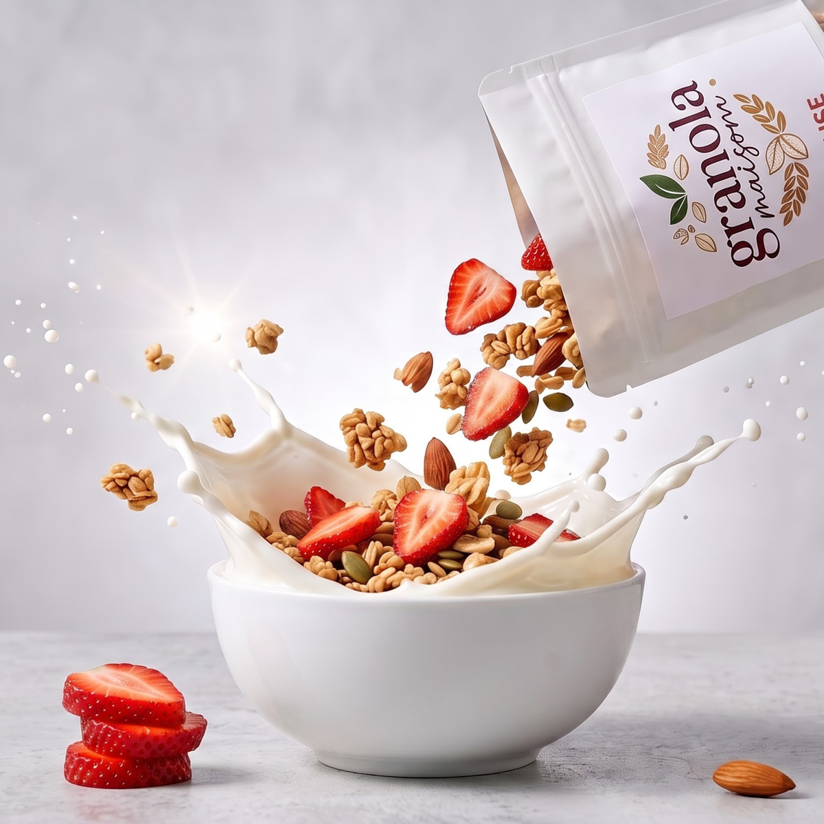 Granola à la fraise artisanal 1kg – Granola Maison Maroc – photo 5