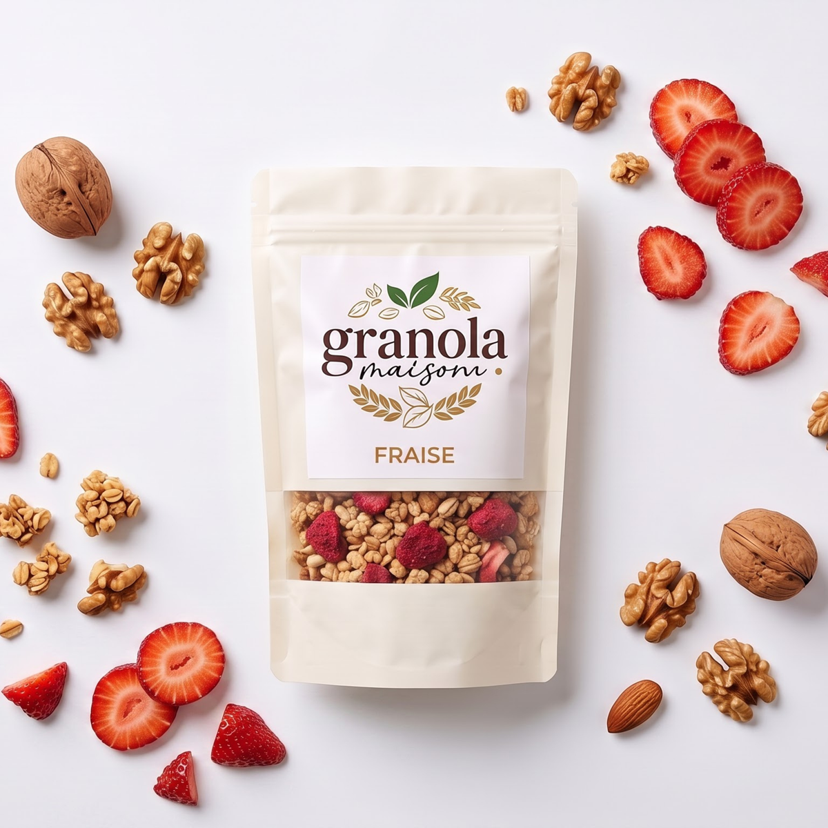 Granola à la fraise artisanal 1kg – Granola Maison Maroc – photo 3