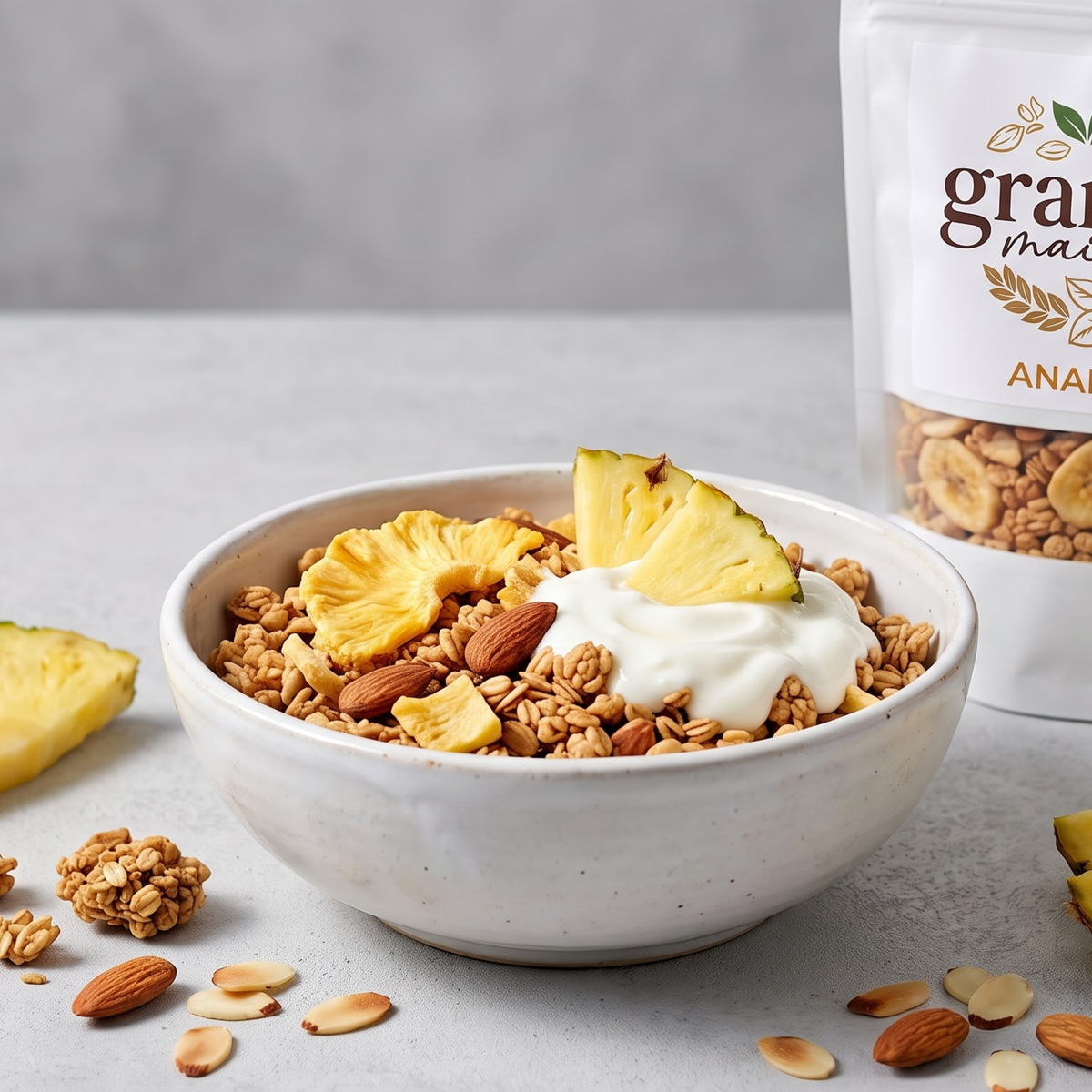 Granola ananas artisanal 1kg – Granola Maison Maroc – photo 4